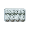 Silicone Frog Molds 10-Cavity 3D Animal Shape 7 13 X 4 37 Inches Qme Blue