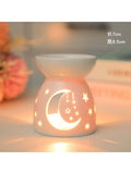 Delicate Mini Ceramic Hollow Floral Heart Moon Star Shaped Qme star