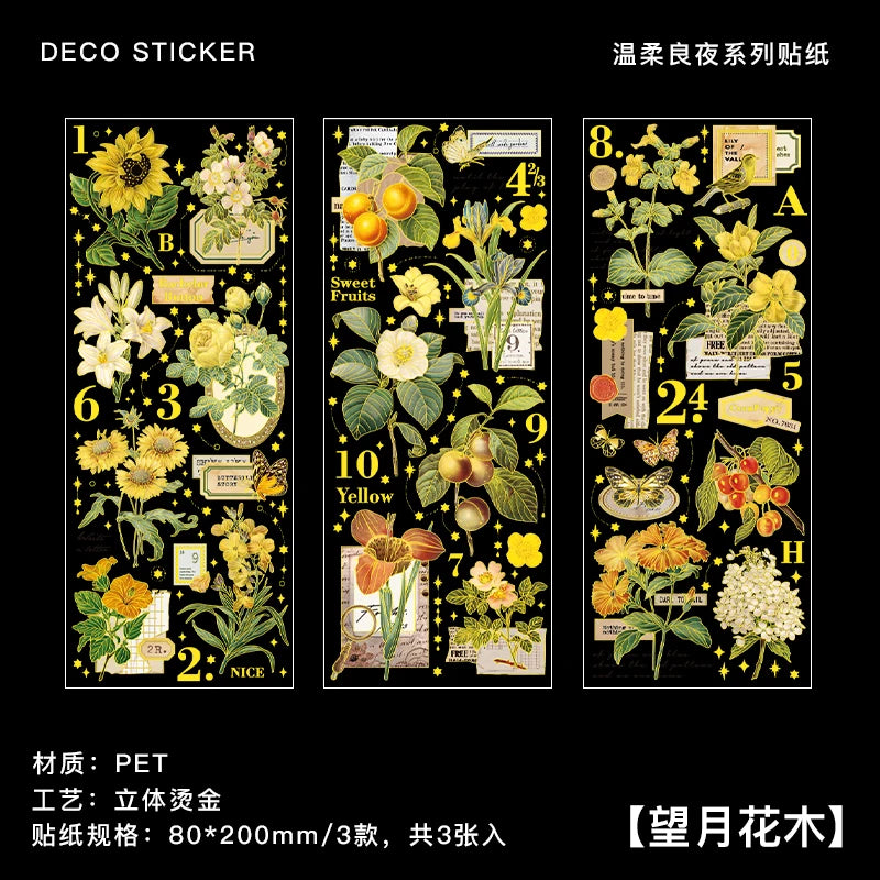 2 Sheets Chinese style Koi Flat Stickers aesthetic Journal notebook junk journal supplies Diy Scrapbooking Stationery Sticker Qme S