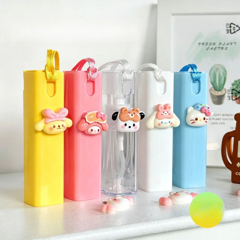 Hello Kitty Kuromi Cute Cartoon Spray Bottle Lanyard-style Refill Qme