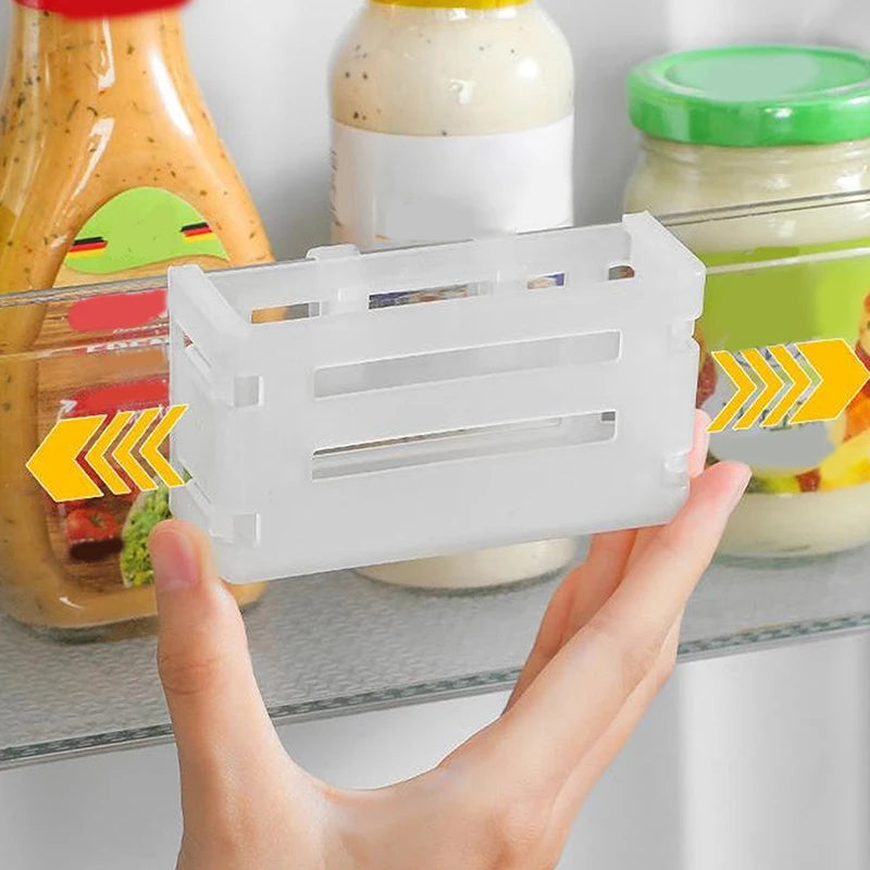 Door Telescopic Storage Box Cheese Slices Organize Case Snap Qme