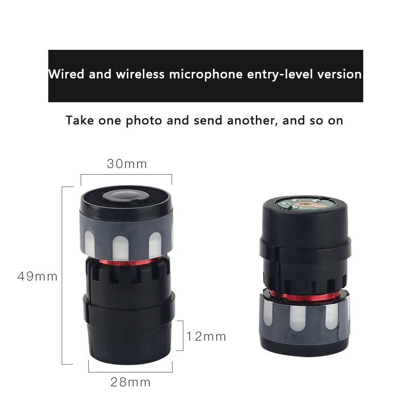 Microphone DIY Accessories Wired Head Core Unidirectional Fidelity Qme