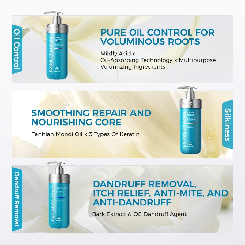 Silky Smooth Shampoo Nourishing Deep Cleansing Moisturizing Scalp Qme