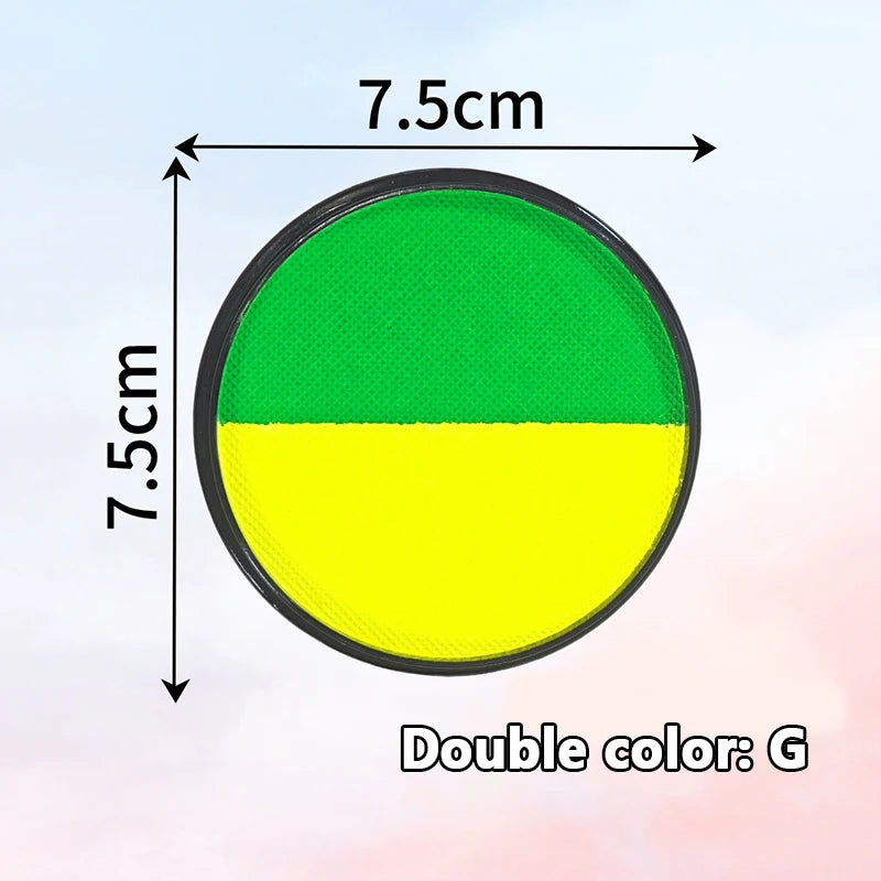 Multicolor Watercolor Face Paint Dual-tone Easy Wash Water-based Body Qme G