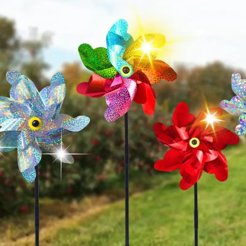 Creative Outdoor Garden Lawn Yard Decoration Bird Repellent Windmill Qme