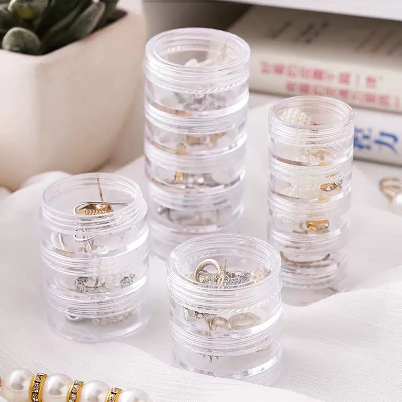 Earrings Nail Storage Plastic Box Display Rack 5th Floor Jewelry Qme