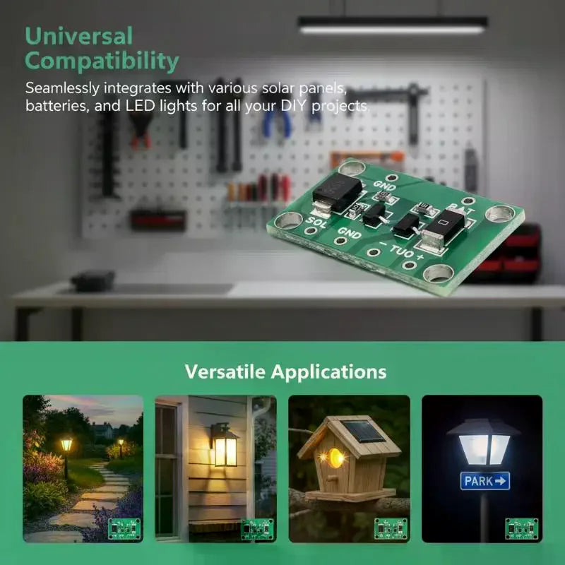 Solar PCB Controller 3 2V 7V 6V 12V 1A Light Control Lawn Lamp Qme