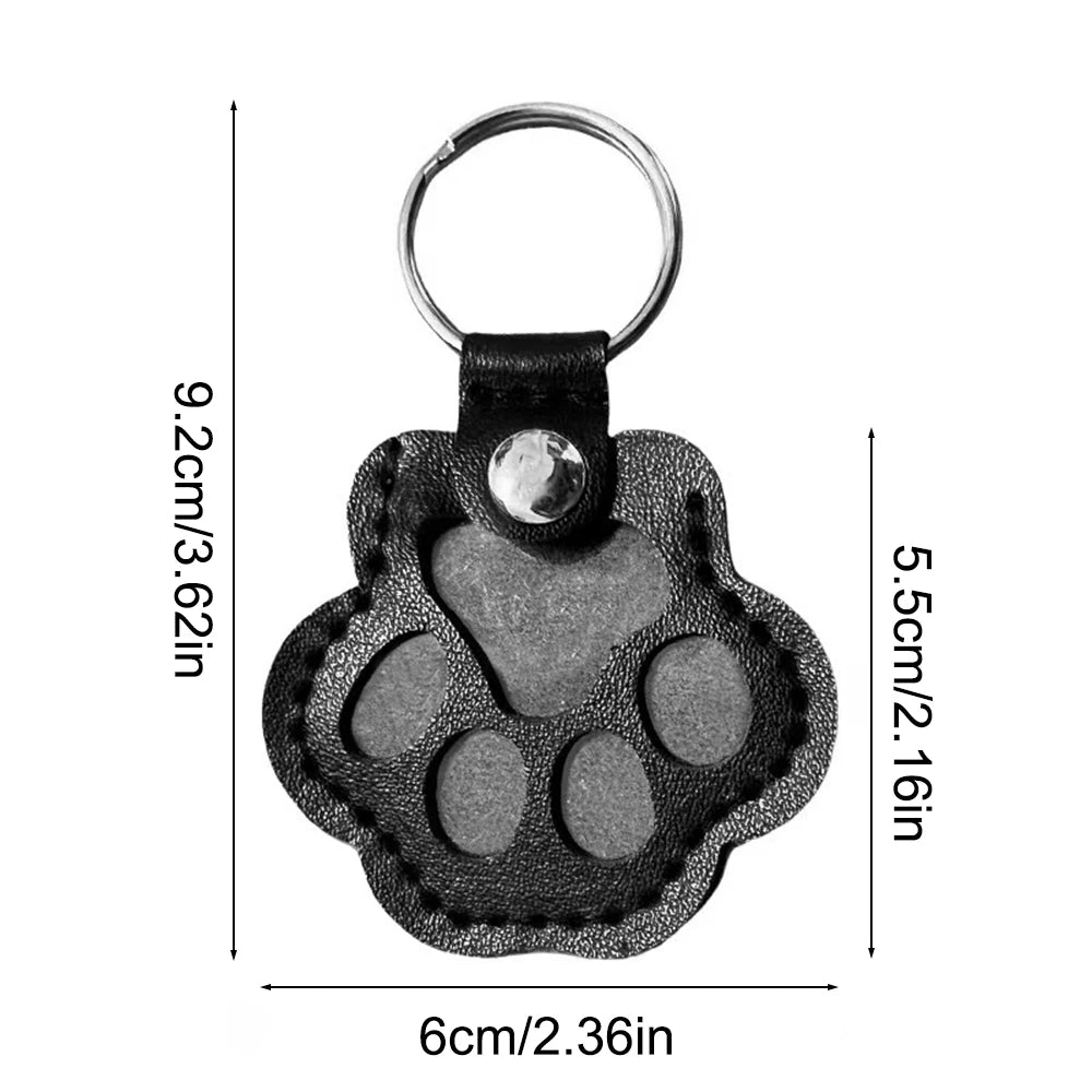 Pet Hair Storage Keychain, Dog Paw Photo, Cat And Dog Hair Bag, Commemorative Storage Bag, Commemorative Item Qme