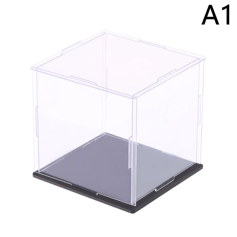 1Pc Transparent Acrylic Display Box Storage Dustproof Protection Display Cabinet Box For Dolls/Toys/Collectibles 22 Sizes Qme 10x10x10cm