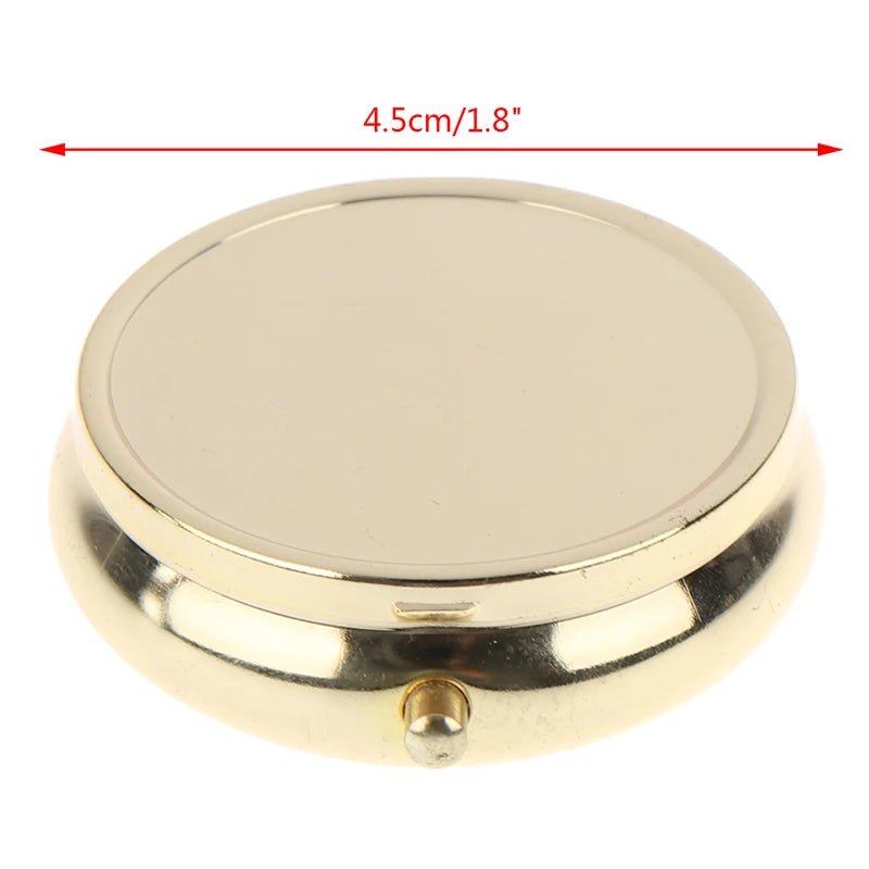 Metal Pill Boxes Medicine Organizer Container Case Candy Box Qme