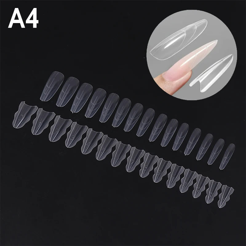 Sandwich Nails Forms Nail Mold Quick Extension Plastic Form Tools Qme A4