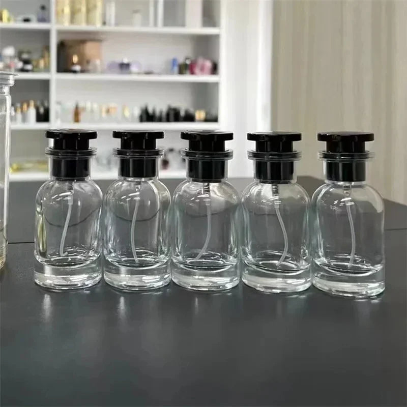 Perfume Bottle Spray High-end Glass Portable Travel Empty Containers Qme Glass 5pcs 30ml