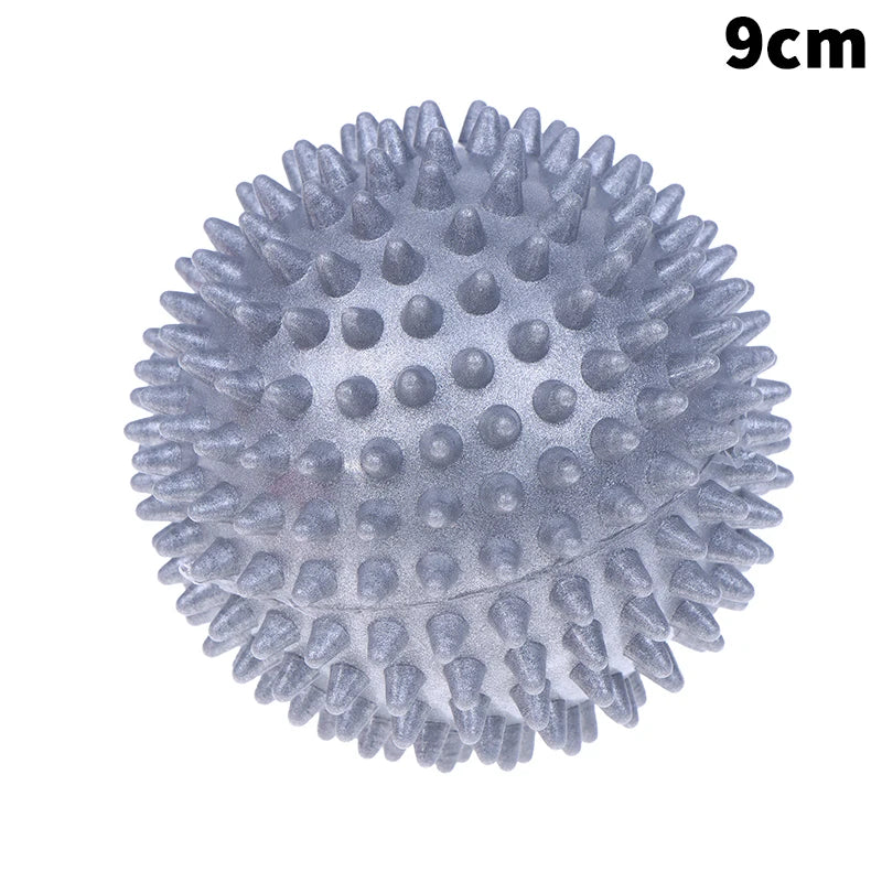 Massage Spiky Ball Yoga Training Muscle Discomfort Stress Massager Qme 9cm Gray