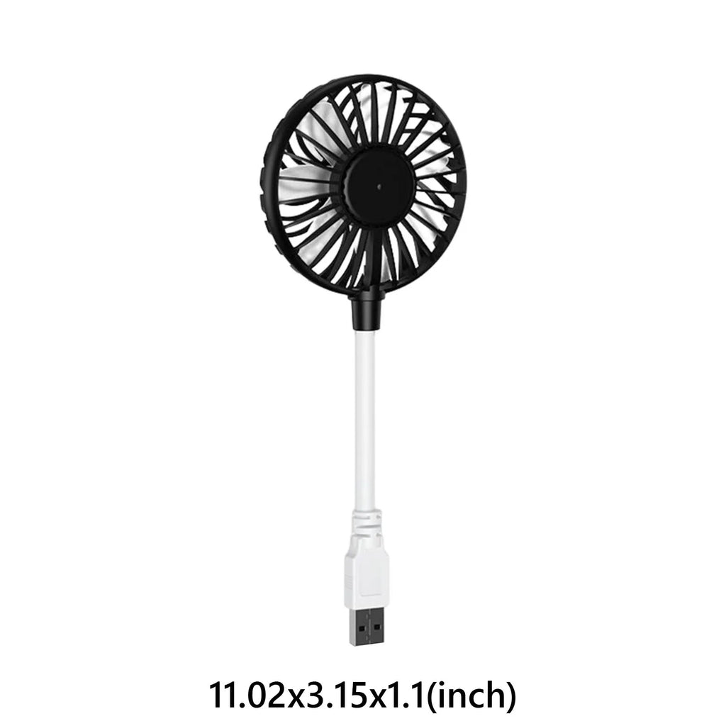 Mini USB Fan 360 Degree Adjustable Portable Fan for Power Bank Laptop PC for Home Office Car Outdoor Travel Summer Gifts Qme