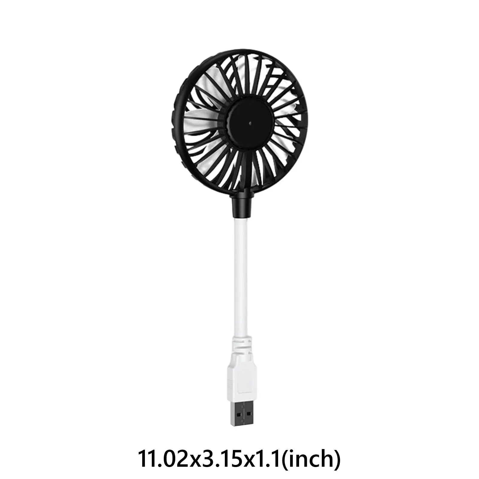Mini USB Fan 360 Degree Adjustable Portable Fan for Power Bank Laptop PC for Home Office Car Outdoor Travel Summer Gifts Qme