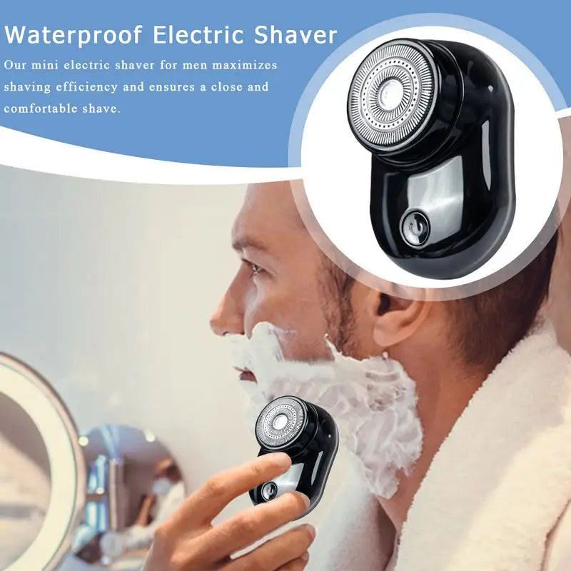 Portable Wet Dry Electric Face Shaver Men Rechargeable Pocket Type-c Qme