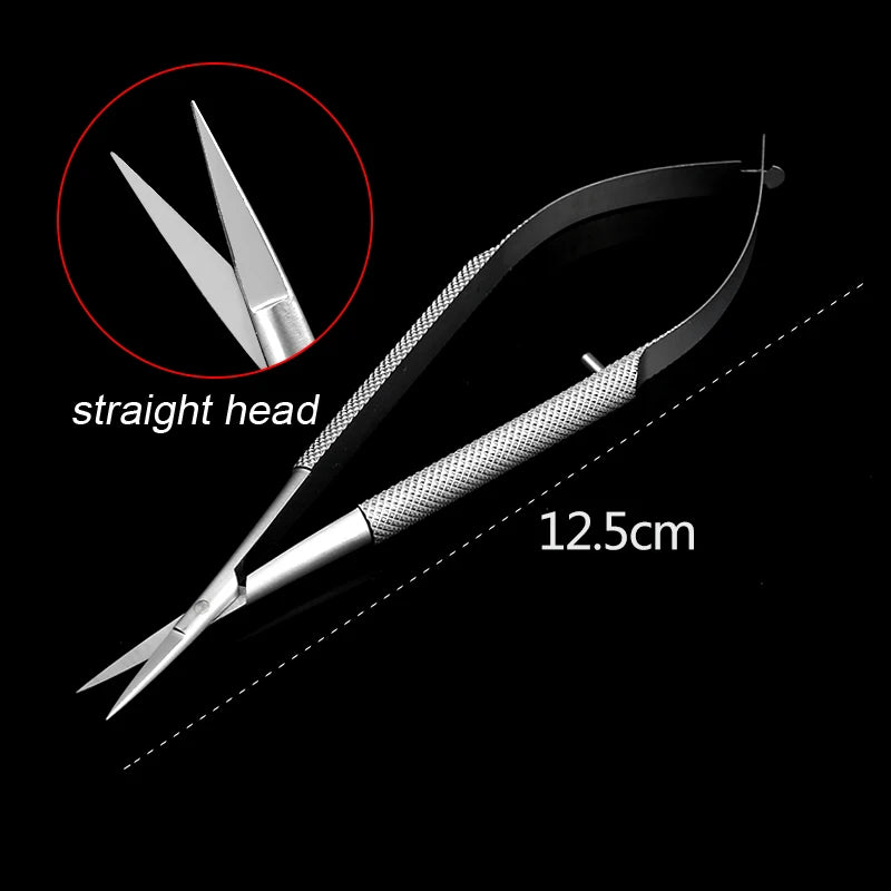 Corneal Scissors Micro Surgical Vannas Titanium Stainless Steel Qme c