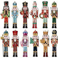 Party 12PCS Nutcracker Wooden Decorative Set - Christmas Gift, Party Decoration And Home Decor Qme 1 Set