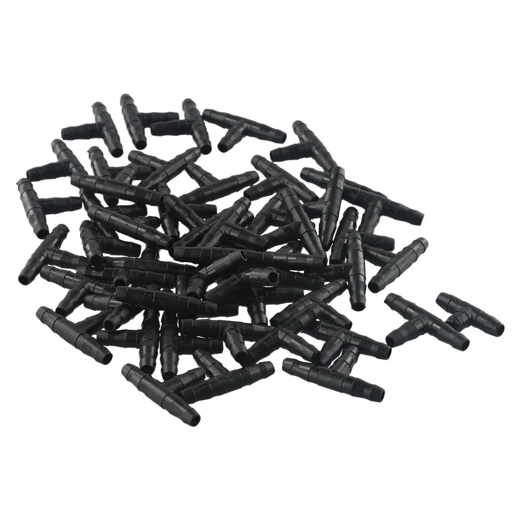 50pcs Barbed Connectors Irrigation Fittings Drip Irrigation Barbed Connectors Garden Watering Tools For 4/7mm Pipe Hose Qme
