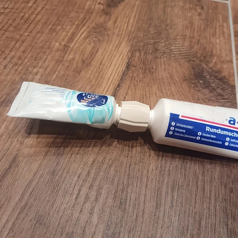 Toothpaste Squeezer Adapter,No-Spill Tube Roller for Travel, Home, Bathroom Organizer Toothpaste Saver Tool Toothpaste Dispenser Qme