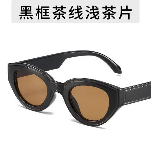 Trendy Design Cat Eye Sunglasses New Fashion Party Hip-Hop Decorated Sunglasses Travelling Eyewear UV400 Qme HC