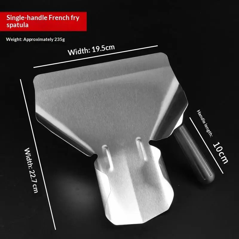 Shovel Fries Loader Kitchen Gadget Baking Tool Stainless Steel French Qme Single