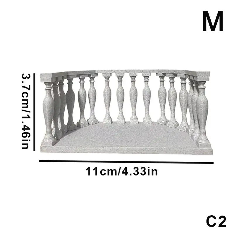 Collectors Miniature Scenes DIY Dollhouse Accessories Balcony Railing Qme C2