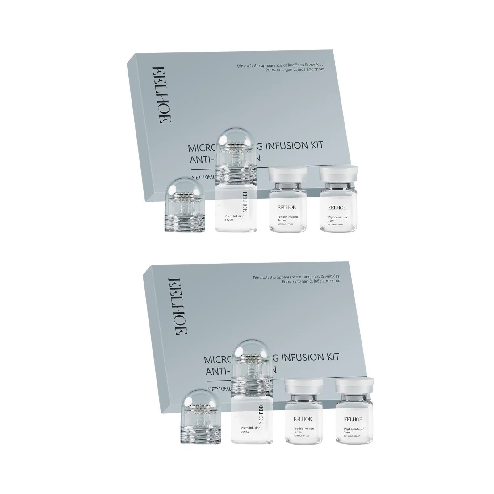 Hyaluronic Acid Facial Kit Hydrating Serum Roller Delicate Firming Facial Skin Smoothing Nourishing Skin Daily Care Essence Set Qme 2 Sets