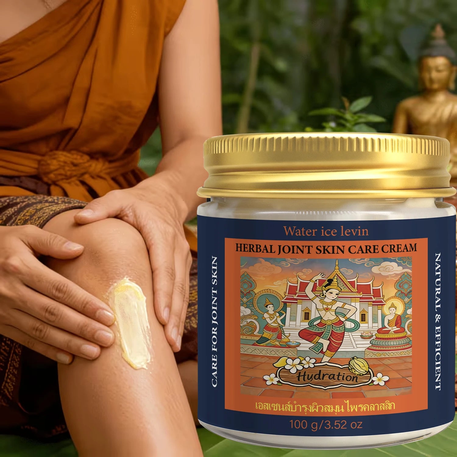 Herbal Joint Care Body Cream - Thai Traditional Formula, Moisturizing & Firming Skin Qme