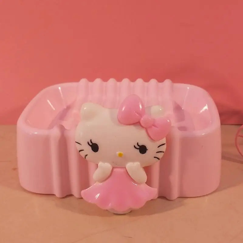 Hello Kitty Creative Cartoon-Style Cute Soap Dish Bathroom Soap Dish for Home Use Soap Dish Holder / Plastic Storage Box Qme 19
