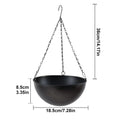Outdoor Plant Hanger Hook Iron Self-watering Planter Pot Indoor Wall Qme CN Black