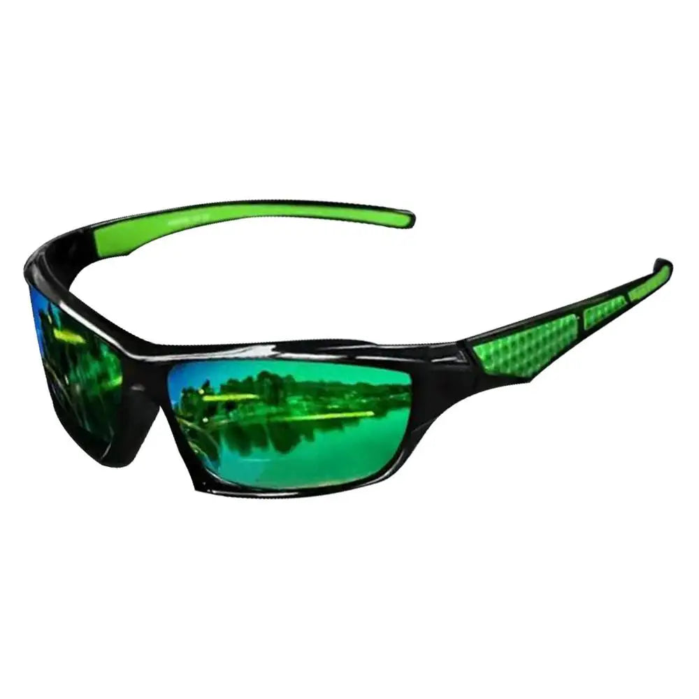 Polarized Sunglasses Men UV Protection Men's Sunglasses Polarized Comfortable Fashion Shades Outdoor Sport Eyewear for Driving Qme Green