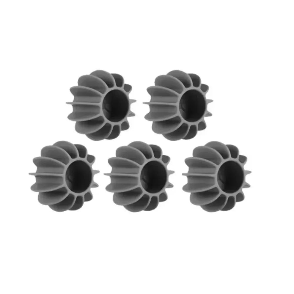 Silicone Laundry Ball Reusable Clothes Hair Cleaning Tool Pet Hair Remover Washing Machine Homeuse Cat Hair Catcher Laundry Ball Qme 5pcs grey