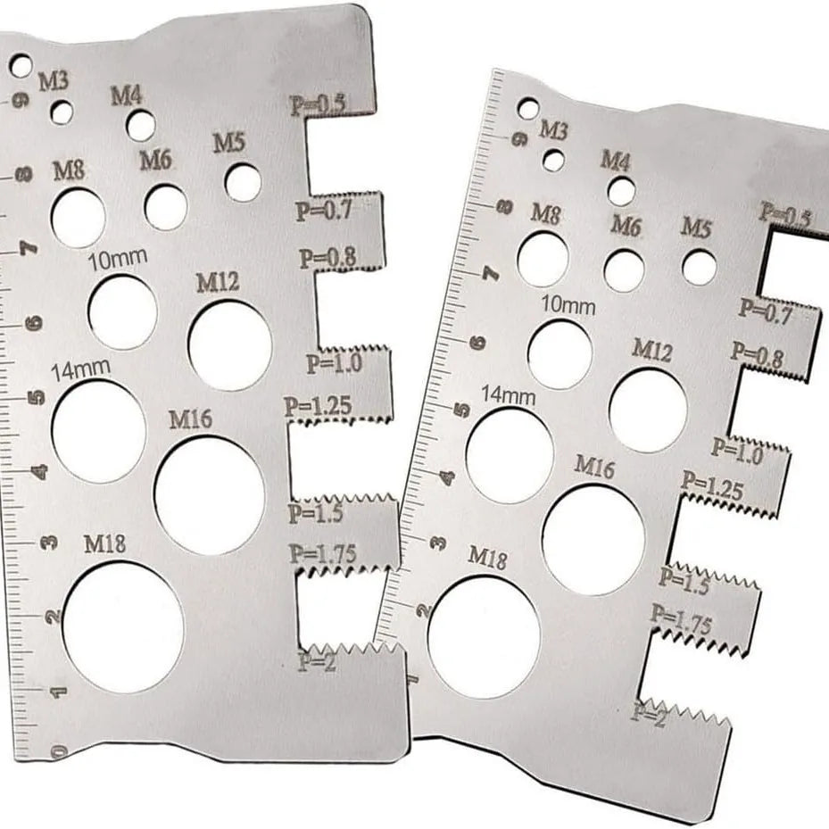 High-accuracy Industry Standard Pitch Gauge Ideal Measuring Bolt Nut Qme