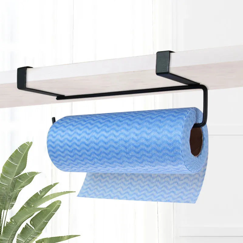 White Black Toilet Shelf Paper Roll Rack Home Organizer Tissue Hanger Qme
