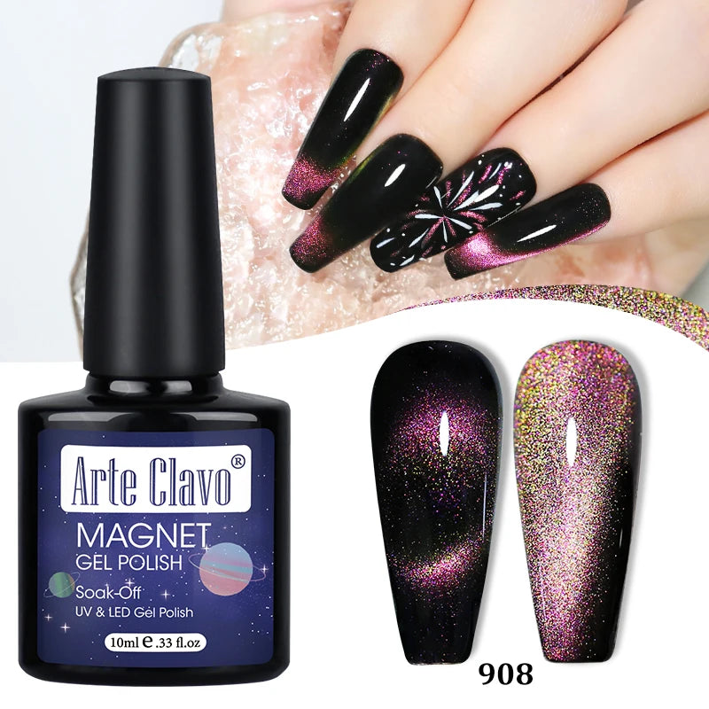 Arte Clavo Shining Transparent Cat Eye Magnetic Gel Unicorn Auroras