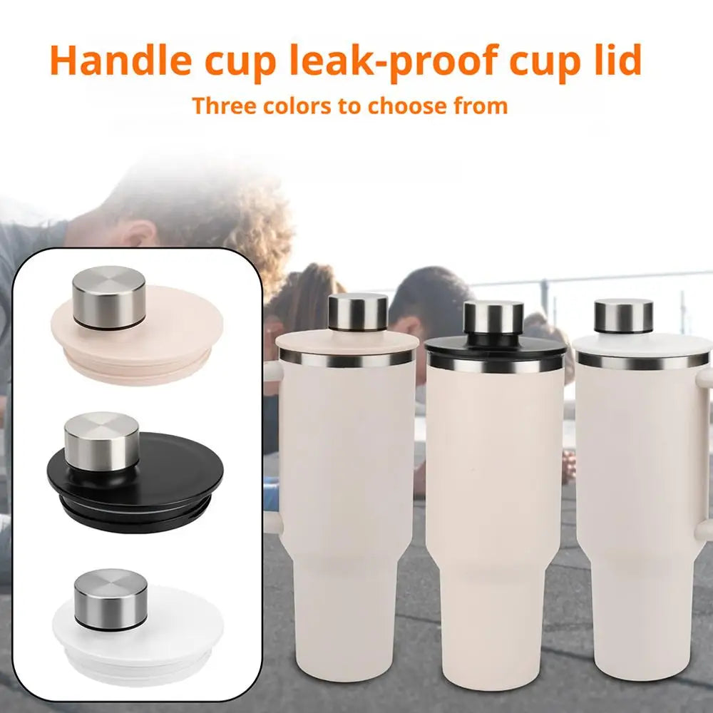 For Stanley Tumbler Lid Replacement Leakproof Food Grade High Temp Resistant One Hand Operation Easy Clean Reusable for Outdoor Qme