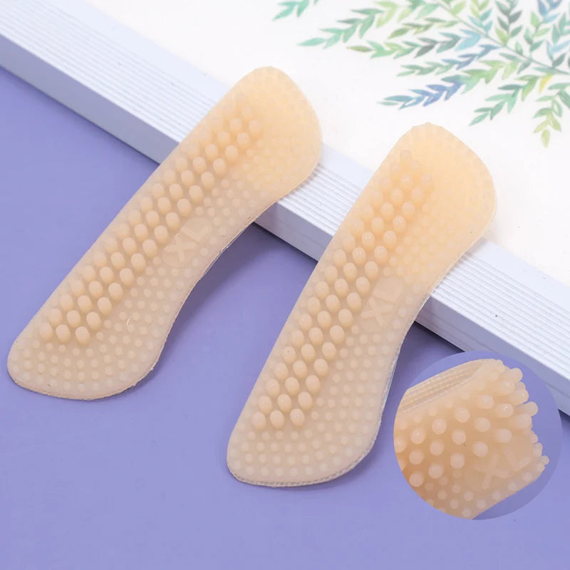 Silicone Heel Protectors Stickers Heels Grips for Women Men Anti Slip Heel Cushions Non-Slip Inserts Pads Foot Soft Heel Care Qme B(XL) China Mainland