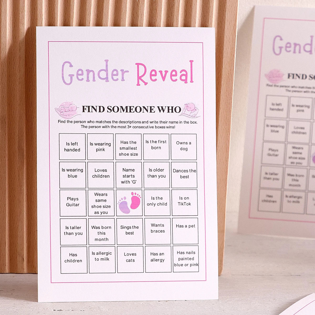 10Game Cardsset of Gender Reveal Games, Gender Reveal Bingo Cards, Gender Reveal Party Games and Activities, Party Activity Crea Qme