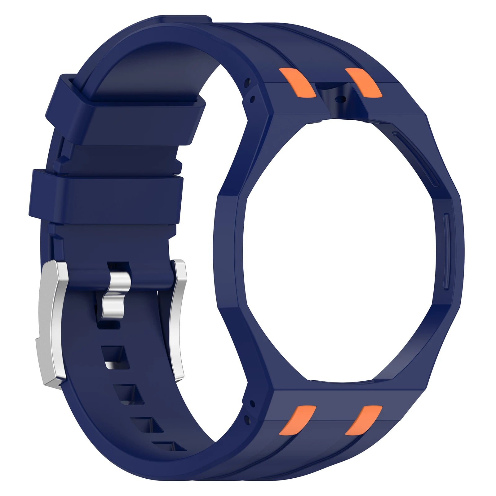 For Swatch AP Royal Pop Frame Bumper Cases Band Pocket Watch Modified Wrist Strap Pocket Watch Changer To Wristwatch Mod Kit Qme Dark Blue XXL