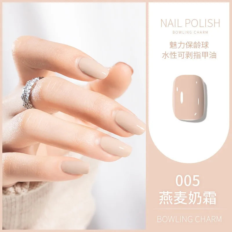 40 Colors Nail Polish Summer Water-based Quick Drying Tearable Art