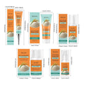 Rice Skincare Set 5 IN1 Gentle Brightening Makeup Remover Makeup Remover Toner Face Cream Eye Cream Moisturizing Glowing Skin Qme 5 IN 1