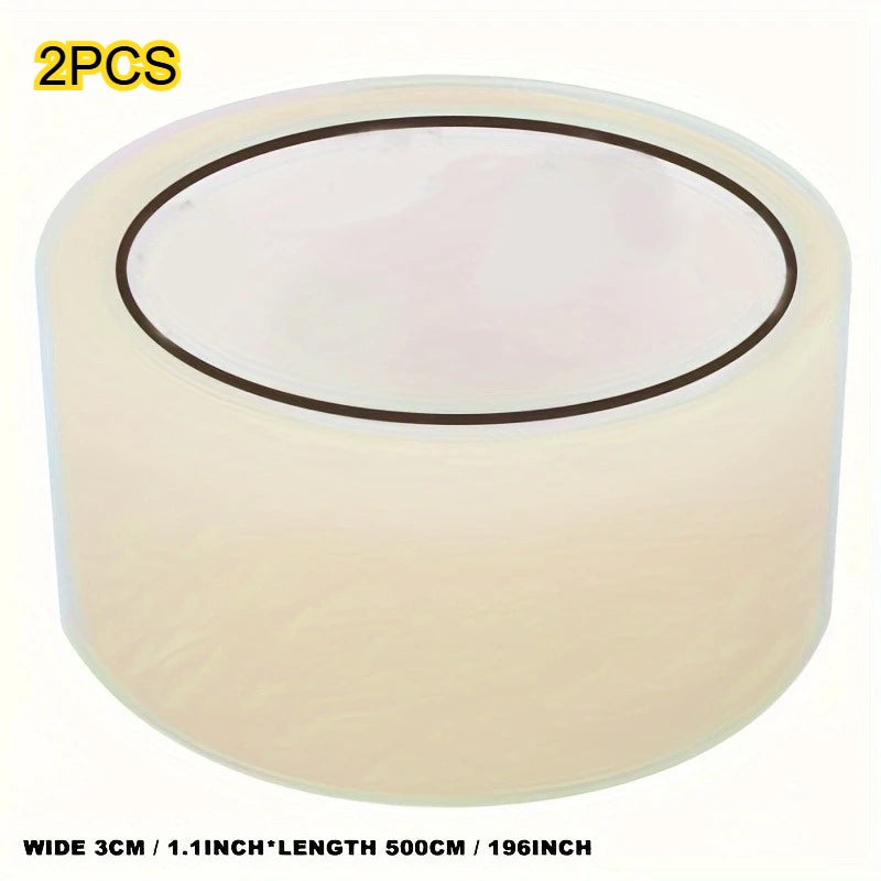Window Door Weather Stripping Tape, Transparent Anti-leakage Seal Strip, Waterproof Windproof, Self-adhesive, No Residue Qme 3cm 5cm-2pcs
