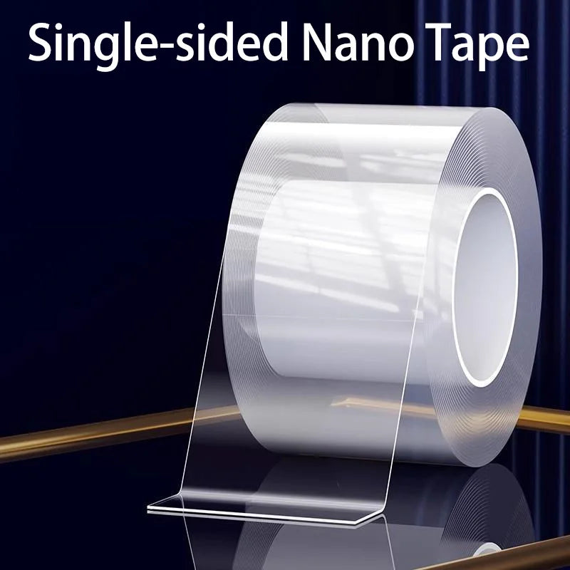 Transparent Nano Soft Single-Sided Tape, Strong, Residue-Free, Thickened, Anti-Collision for Doors and Windows, Windproof, Moist Qme