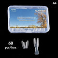 Dual Nail Extension Forms Almond Round Shape Durable Reusable Qme A4