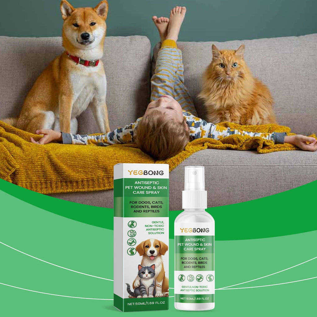 Pet Skin Care Spray Relieving Itching Reduce Redness Repairing Dryness Skin Long Lasting Moisturizing Pet Wound Skin Care Spray Qme