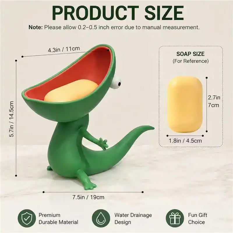 Deluxe Reptile Collection Slim Snake Soap Box Key Holder Desk Decor Qme