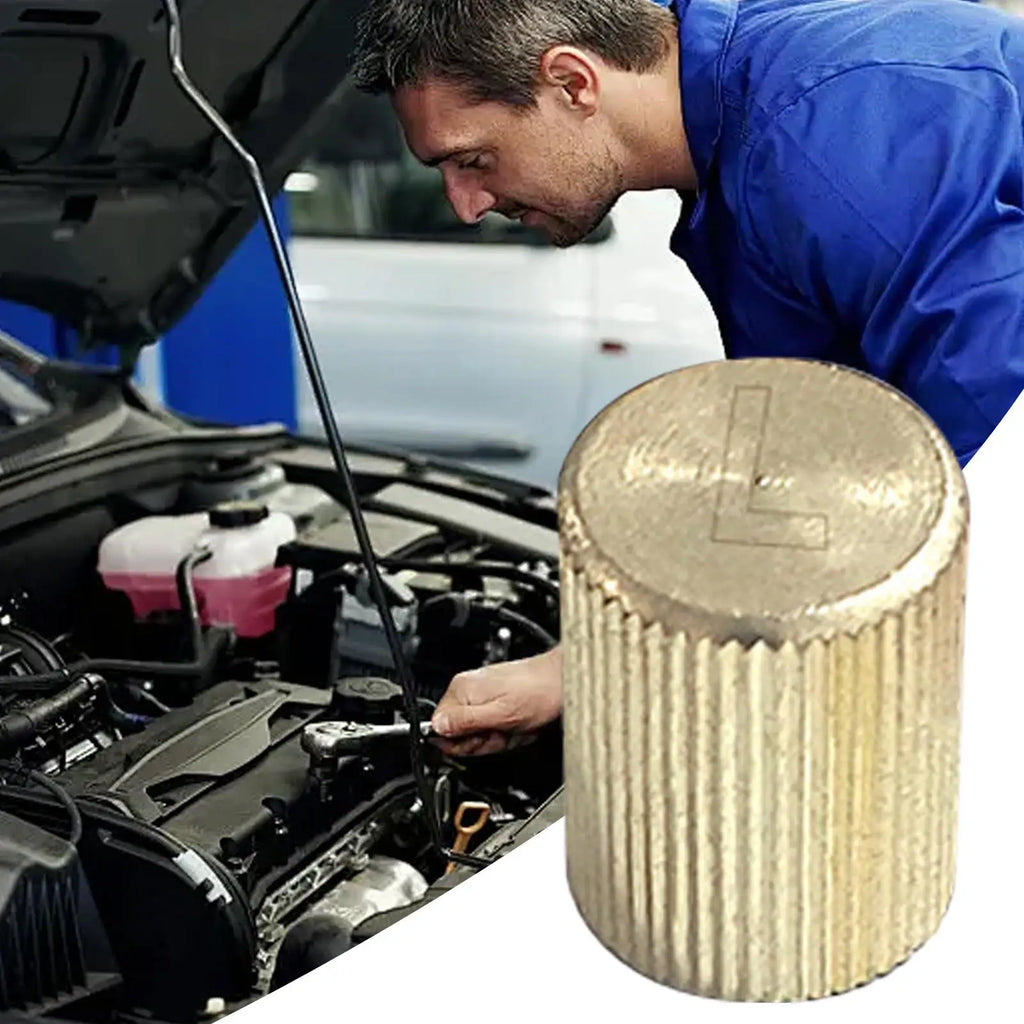AC Service Valve Cap Leakproof Copper Dustproof Air Conditioner Cover Cap for Automotive Air Conditioner System Radiator Line Qme