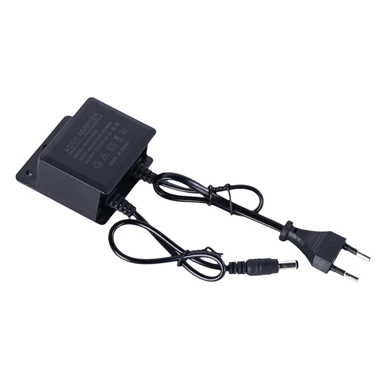 Waterproof Power Adapter NVR DVR EU US Plug DC12V 2A AC100V-240V Input Qme