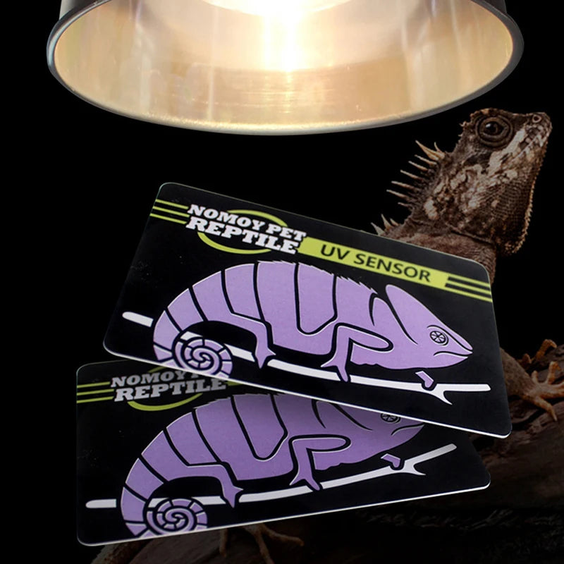 Reptile UVB Light Lamp Bulb Test Card UV Tests Paper Tester Meter Pet Supplies Turtle Ultraviolet Test Tool. Qme